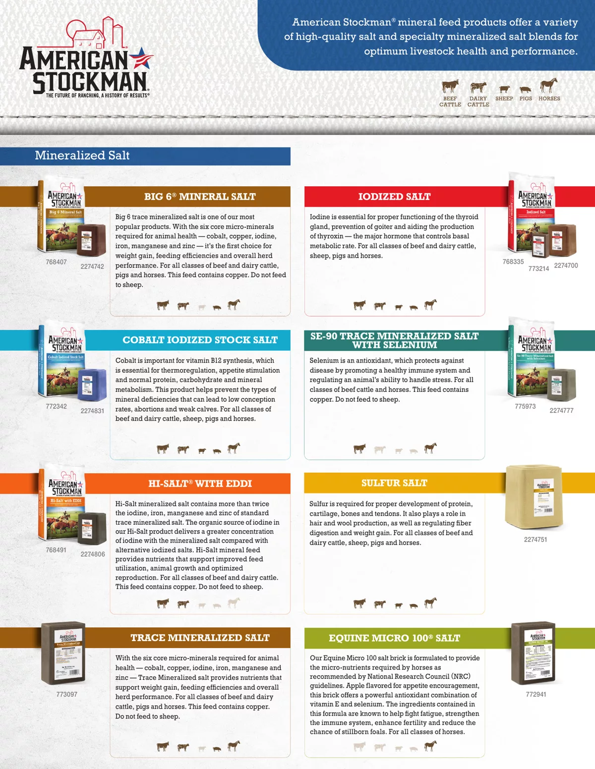 American Stockman full product lineup